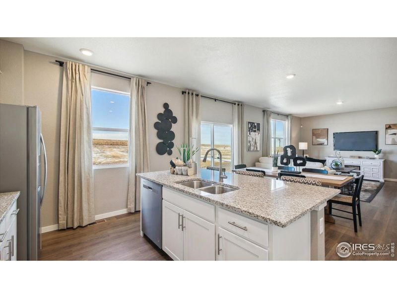 Furnished interior view inside a new home in Vista Meadows, Fort Lupton (Image 22).