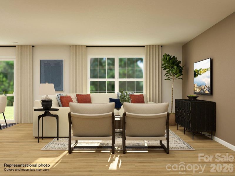 Furnished interior view inside a new home in Bakers Creek, Kannapolis (Image 7).