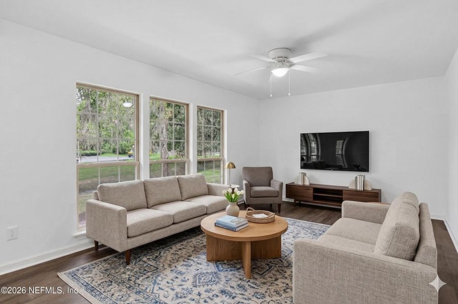 Furnished interior view inside a new home in , Jacksonville (Image 10). Furnished interior view inside a new home in , Jacksonville (Image 10).