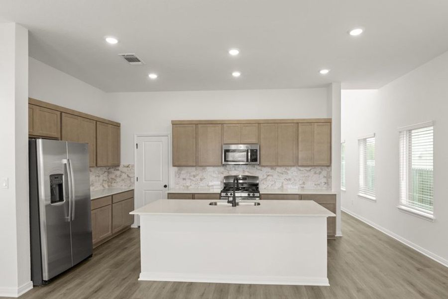 Representative furnished interior of a home built from the Mesquite by Pacesetter Homes in Blanco Vista, San Marcos (Image 13).