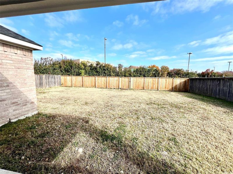 Exterior details and patio area of a home in , Garland (Image 2). Exterior details and patio area of a home in , Garland (Image 2).