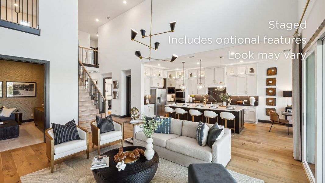 Furnished interior view inside a new home in The Grand Prairie 60', Hockley (Image 5).