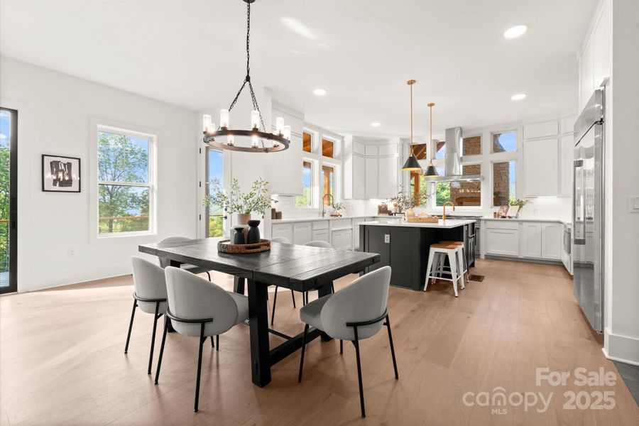 Furnished interior view inside a new home in , Cashiers (Image 39).