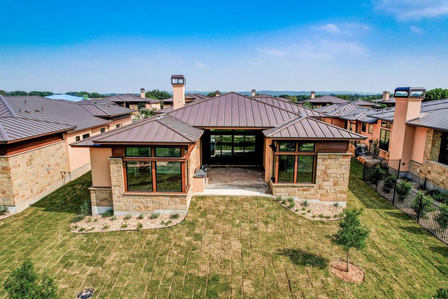 Rear aerial shot (and future pool area if desired!).