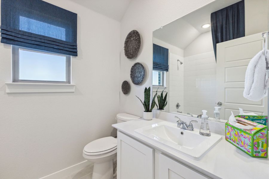 Bathroom in the Diamond home plan by Trophy Signature Homes