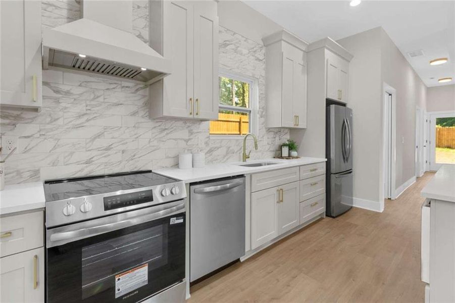 Furnished interior view inside a new home in , Atlanta (Image 12).