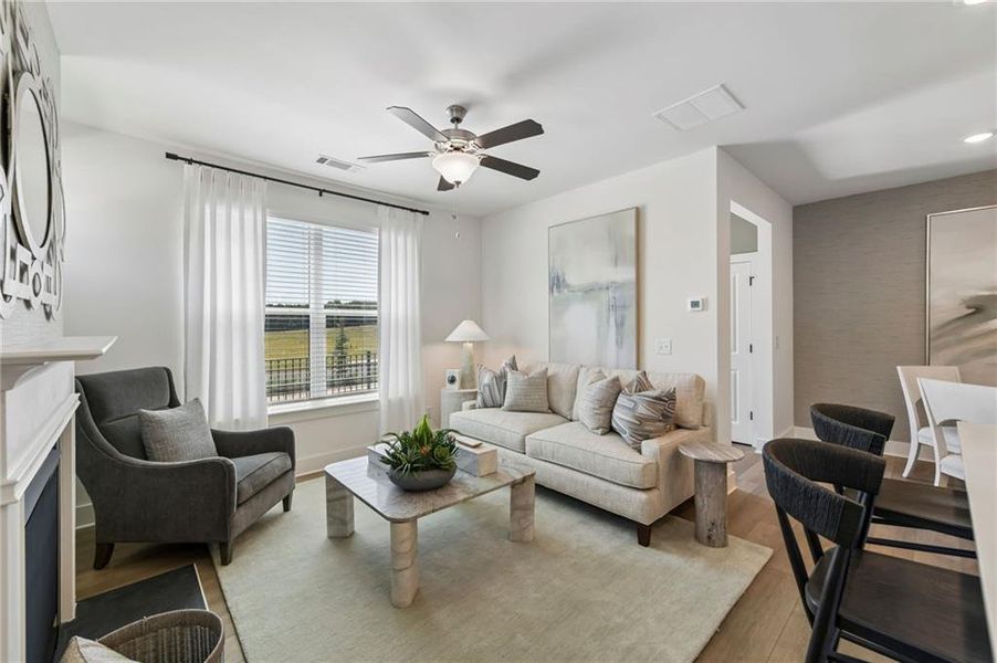 Furnished interior view inside a new home in Tribute, Hoschton (Image 13).