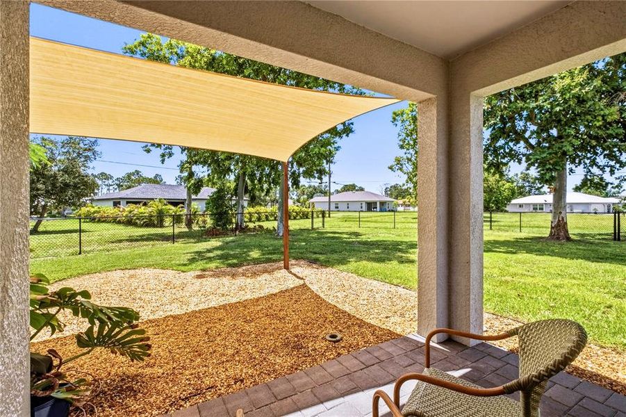 Exterior details and patio area of a home in Burnt Store Village, Punta Gorda (Image 3).