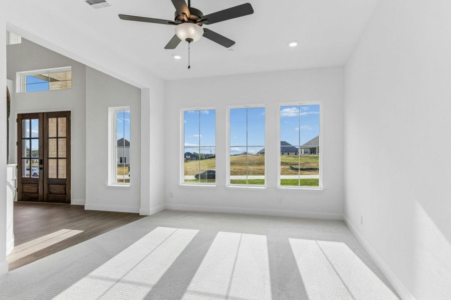 Representative unfurnished interior of a home built from the Hancock by Kindred Homes in Oak Creek Ranch, Waxahachie (Image 20).