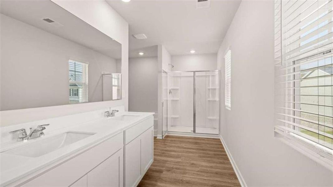 Furnished interior view inside a new home in The Reserve at Calcutta, Stockbridge (Image 6).