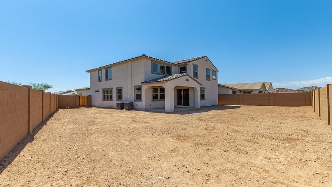 Representative exterior photo of a completed home built from the 40R4 by Taylor Morrison in Los Cielos at Rancho Mercado, Surprise, AZ (Image 25).