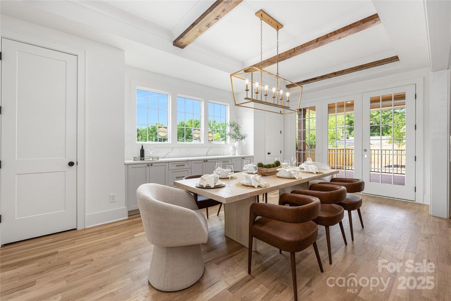 Furnished interior view inside a new home in , Charlotte (Image 24).