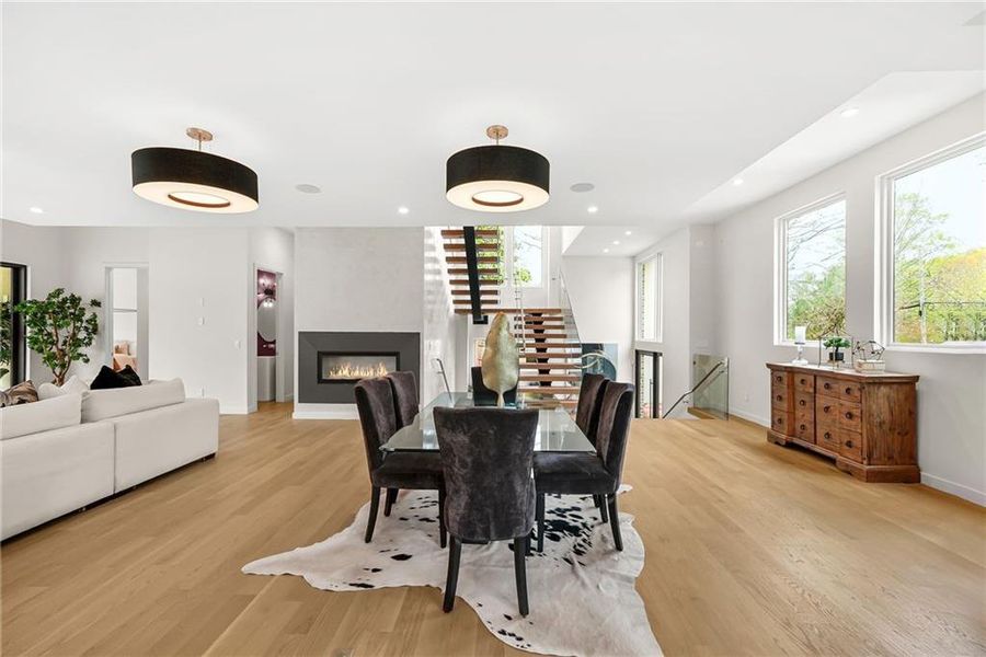 Furnished interior view inside a new home in , Atlanta (Image 53).