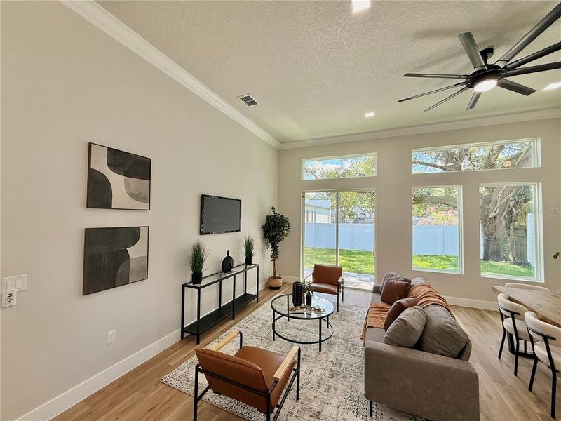 Furnished interior view inside a new home in , Orlando (Image 34).