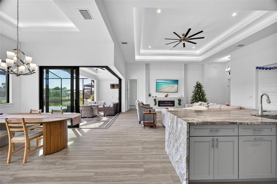 Furnished interior view inside a new home in , Cape Coral (Image 13). Furnished interior view inside a new home in , Cape Coral (Image 13).