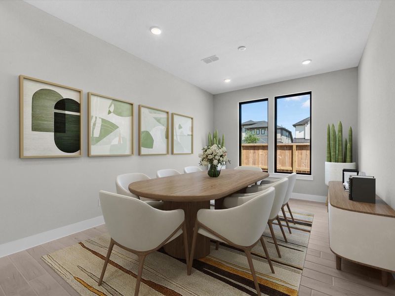 Furnished interior view inside a new home in Cross Creek Ranch 65′, Fulshear (Image 6). Furnished interior view inside a new home in Cross Creek Ranch 65′, Fulshear (Image 6).