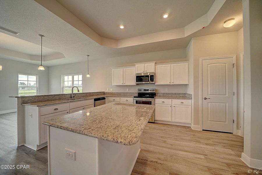 Furnished interior view inside a new home in Cedar Creek at Deerpoint Lake, Panama City (Image 4). Furnished interior view inside a new home in Cedar Creek at Deerpoint Lake, Panama City (Image 4).