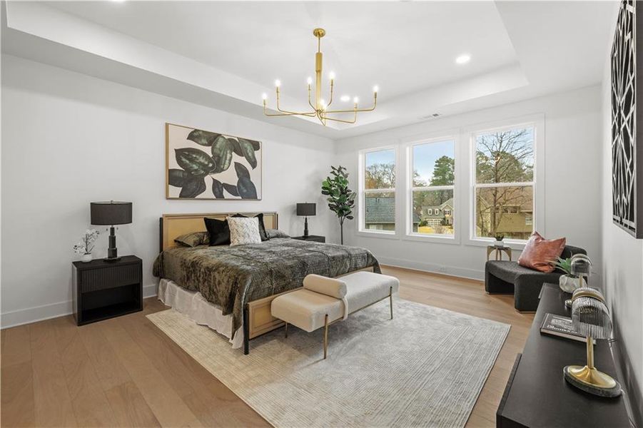 Furnished interior view inside a new home in , Johns Creek (Image 40).