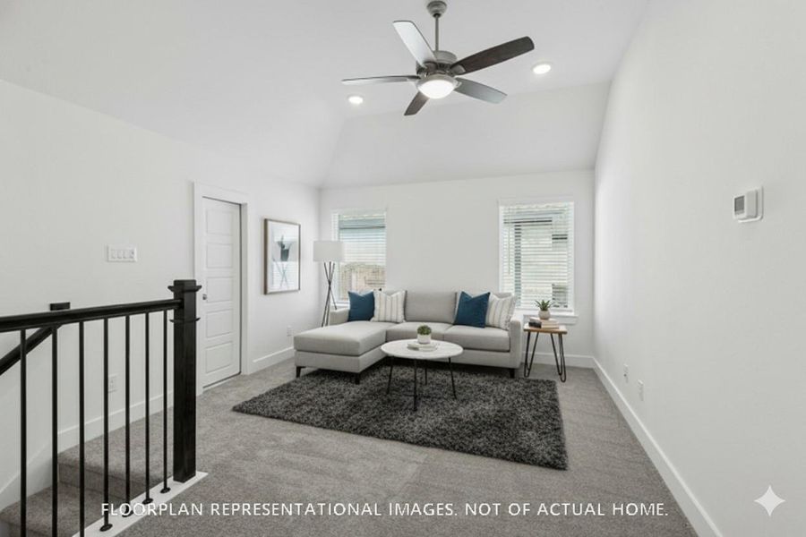 Furnished interior view inside a new home in Hallimore Ranch, Rosenberg (Image 12).