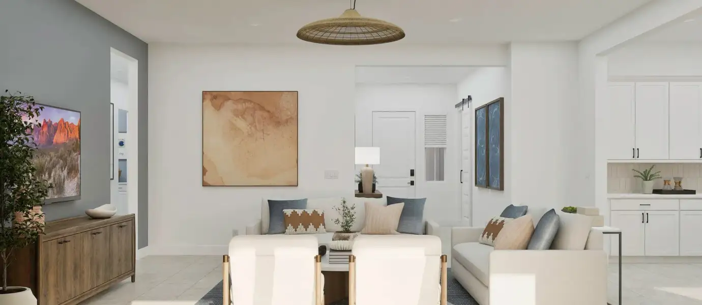 Representative furnished interior of a home built from the Aurora Plan 5580 by Lennar in Surprise Foothills, Surprise (Image 4). Representative furnished interior of a home built from the Aurora Plan 5580 by Lennar in Surprise Foothills, Surprise (Image 4).