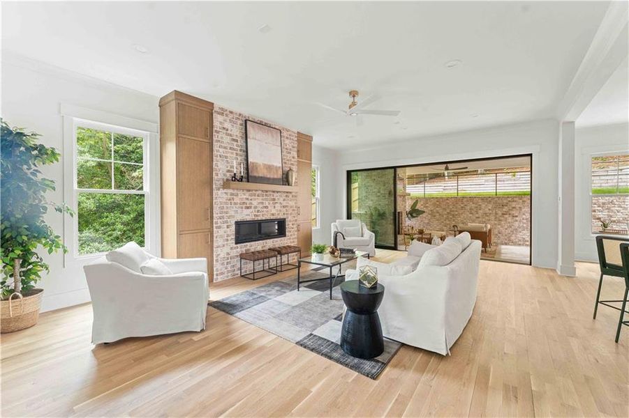 Furnished interior view inside a new home in , Atlanta (Image 29).