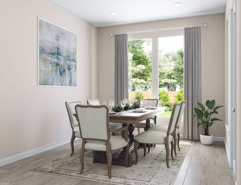 Representative furnished interior of a home built from the Goldeneye by Tri Pointe Homes in Pecan Ridge, Fulshear (Image 6).