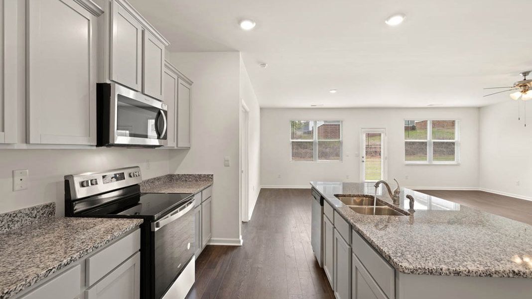 Representative furnished interior of a home built from the Aria by D.R. Horton in Cottages at Blue Ridge, Bonaire (Image 8).