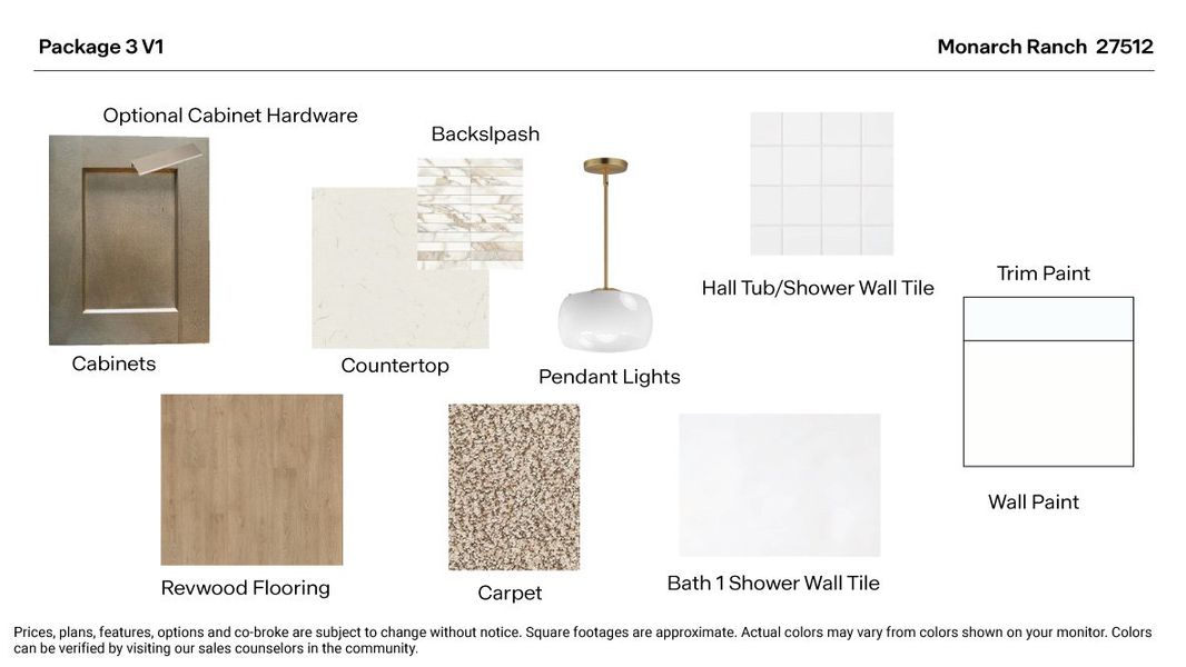 Materials commonly used for homes built from the The Westley by D.R. Horton in Monarch Ranch, Manor (Image 6).
