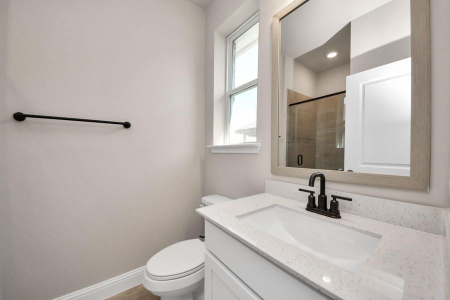 Furnished interior view inside a new home in Bridgeland: Heritage Collection, Cypress (Image 8). Furnished interior view inside a new home in Bridgeland: Heritage Collection, Cypress (Image 8).