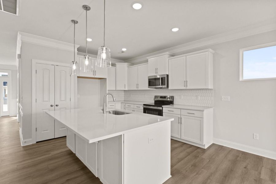 Furnished interior view inside a new home in Founders Club, Moore (Image 7).