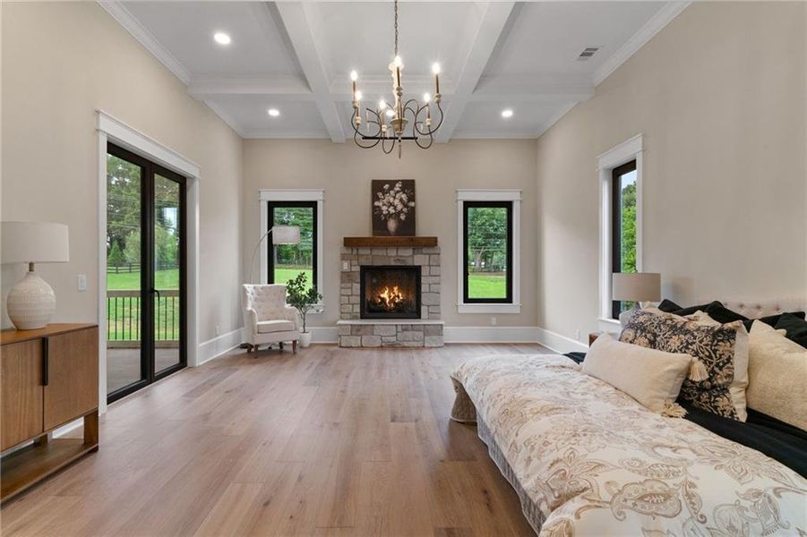 Furnished interior view inside a new home in , Canton (Image 7).