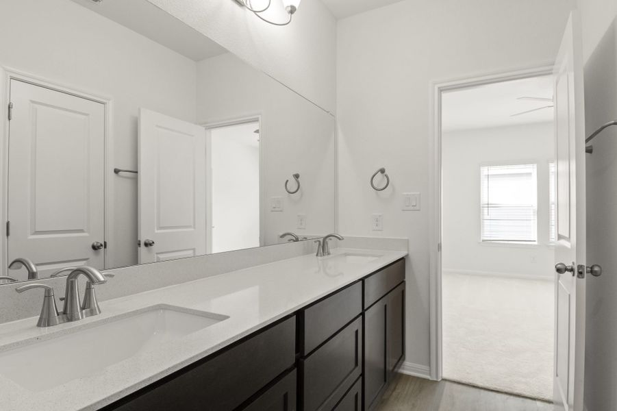 Furnished interior view inside a new home in Trace, San Marcos (Image 36).