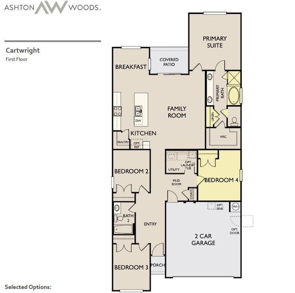 2D floor plan layout of this home in Patterson Ranch, Georgetown, TX (Image 2). 2D floor plan layout of this home in Patterson Ranch, Georgetown, TX (Image 2).