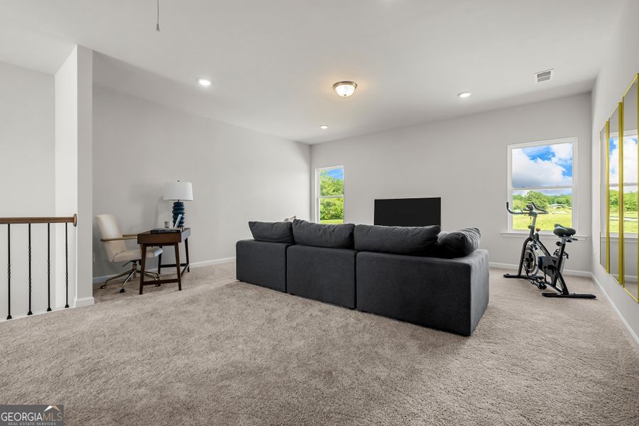 Furnished interior view inside a new home in Cobblestone Crossing Commons, Warner Robins (Image 38).