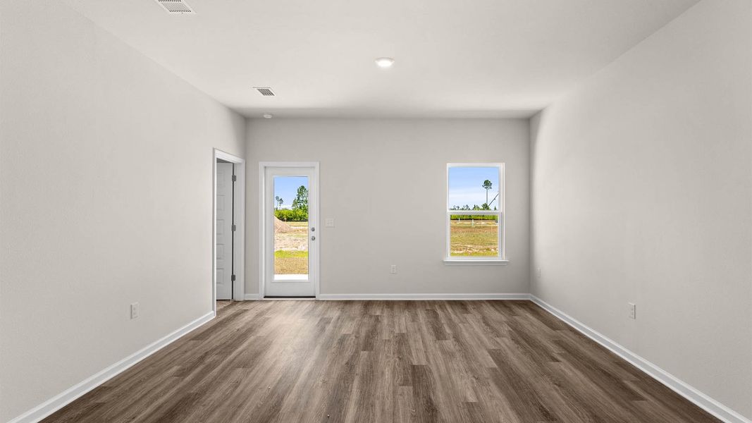 Representative unfurnished interior of a home built from the The Poppy by D.R. Horton in Liberty, Panama City (Image 24).