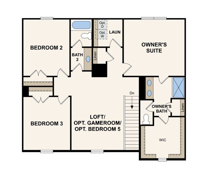 2D floor plan layout for the Harding by Century Communities in Belleview Manor, Fairburn, GA (Image 4). 2D floor plan layout for the Harding by Century Communities in Belleview Manor, Fairburn, GA (Image 4).