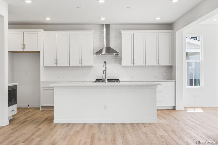 Furnished interior view inside a new home in Harmony at Solstice, Littleton (Image 9).