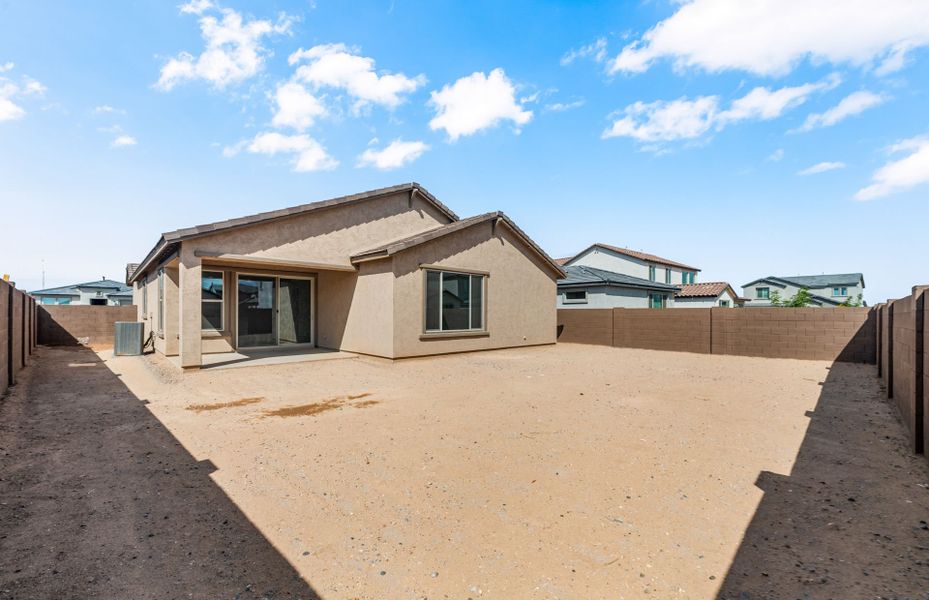 Exterior details and patio area of a home in Artisan at Asante, Surprise (Image 3).