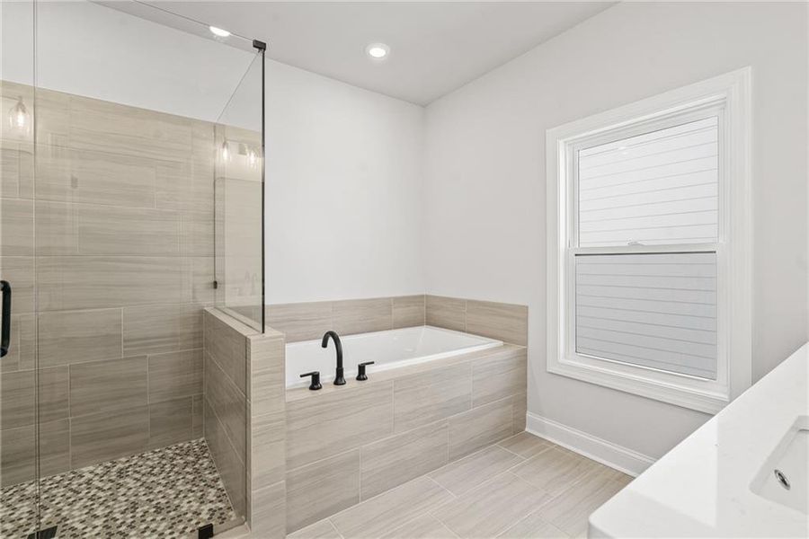 Furnished interior view inside a new home in Waterhaven, Cumming (Image 9).