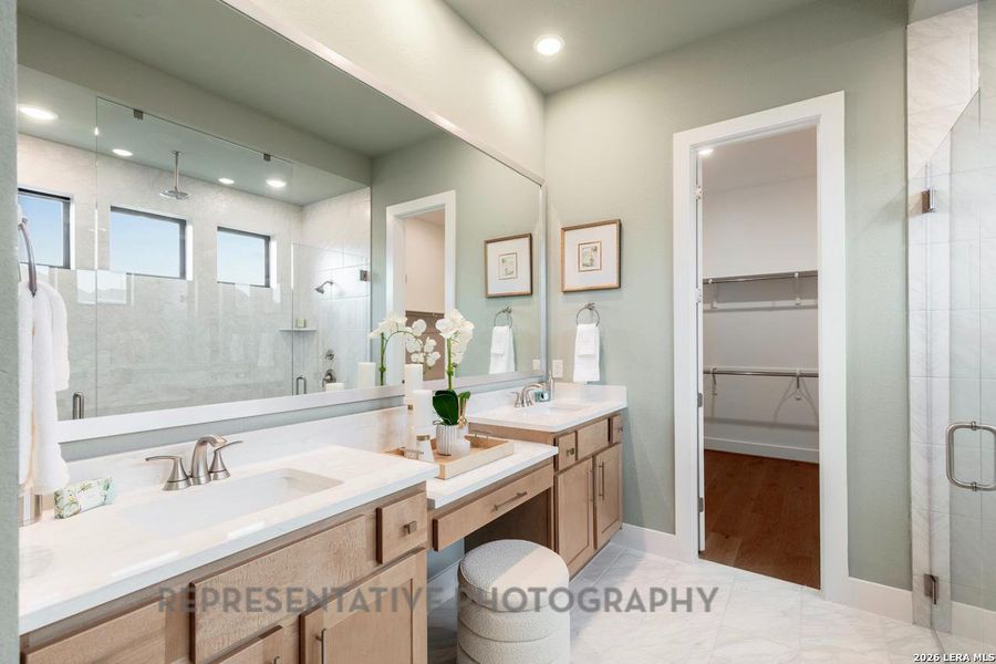Furnished interior view inside a new home in Davis Ranch, San Antonio (Image 42).