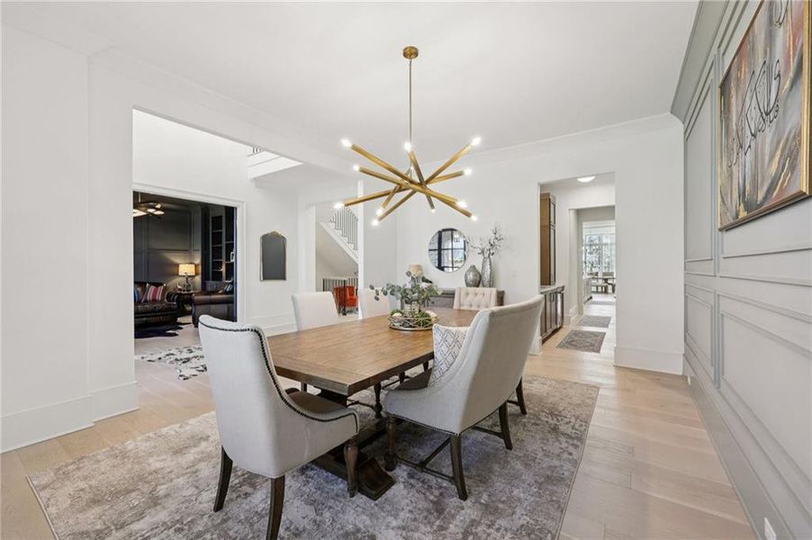 Furnished interior view inside a new home in , Suwanee (Image 57).