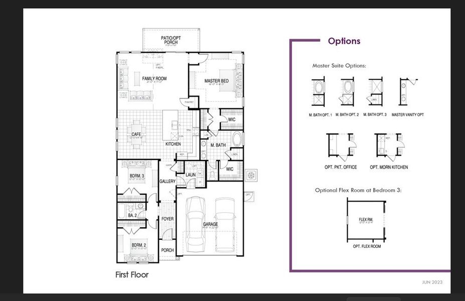 2D floor plan layout of this home in Eagle Creek, Central, SC (Image 5).
