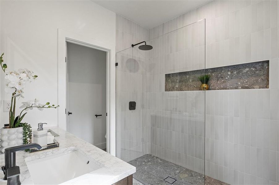 Furnished interior view inside a new home in , Atlanta (Image 18). Furnished interior view inside a new home in , Atlanta (Image 18).