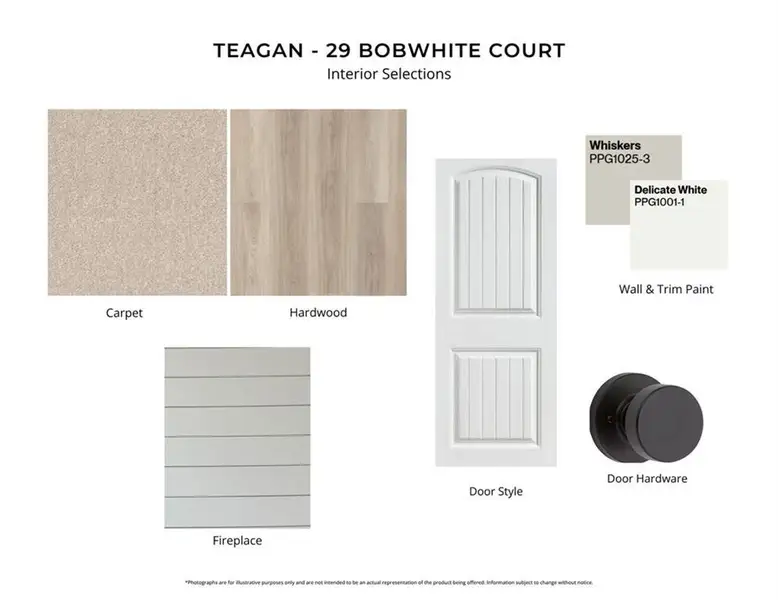 Sample of building materials used in homes in Hidden Fields, Hoschton (Image 5).