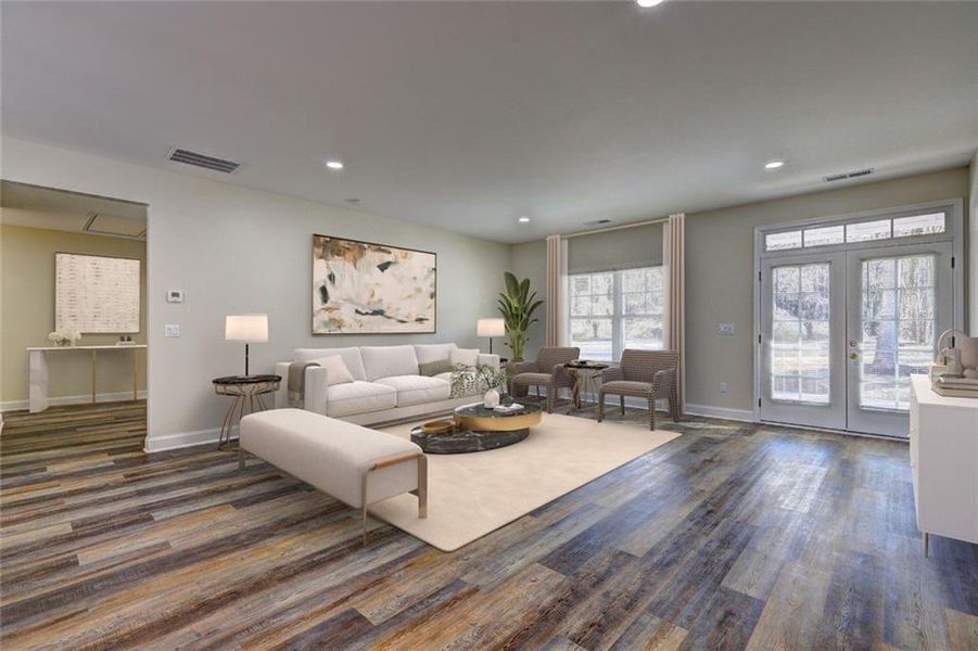 Furnished interior view inside a new home in , Atlanta (Image 12).