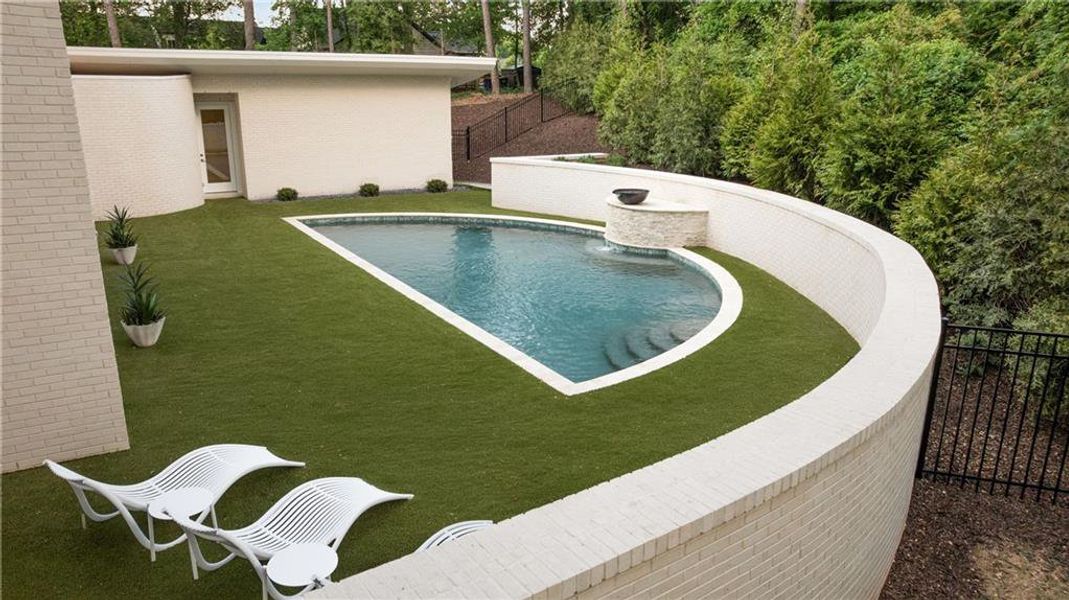 Exterior details and patio area of a home in , Atlanta (Image 43).