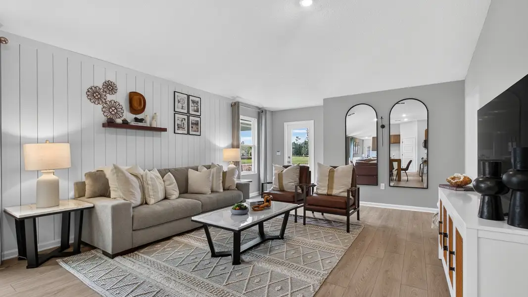 Furnished interior view inside a new home in Bridle Creek, Jacksonville (Image 11).
