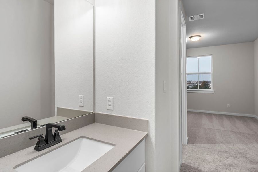 Furnished interior view inside a new home in Capitol Collection at Lariat, Liberty Hill (Image 20). Furnished interior view inside a new home in Capitol Collection at Lariat, Liberty Hill (Image 20).