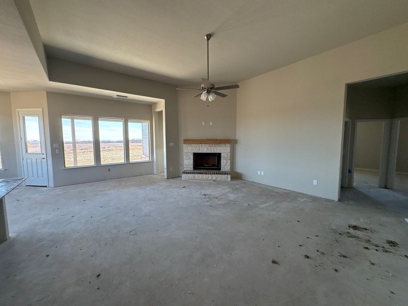 In-progress construction of a new home in Clear Sky Addition, Valley View, TX (Image 6).