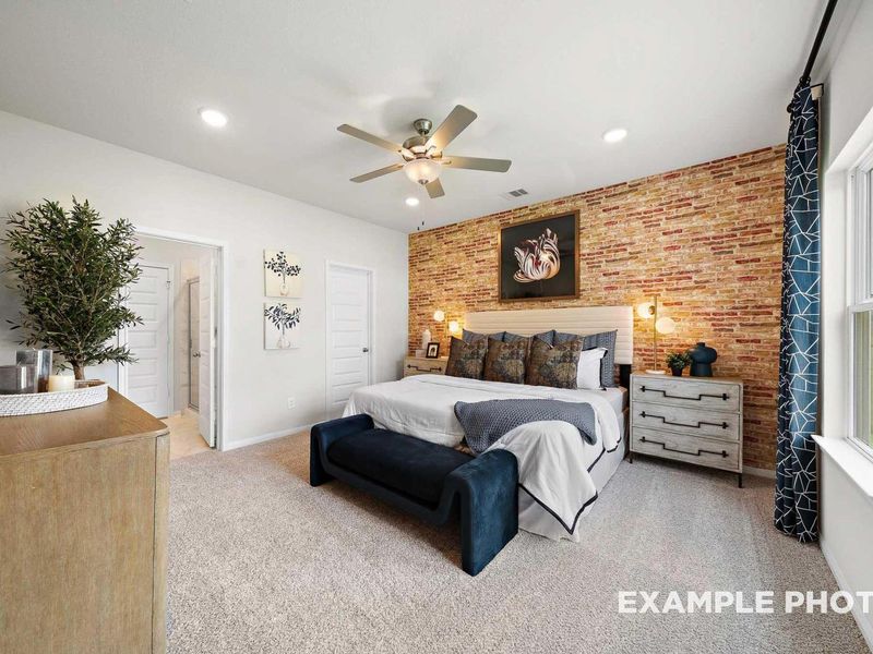 Furnished interior view inside a new home in Caney Creek Place, Conroe (Image 16). Furnished interior view inside a new home in Caney Creek Place, Conroe (Image 16).